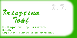 krisztina topf business card